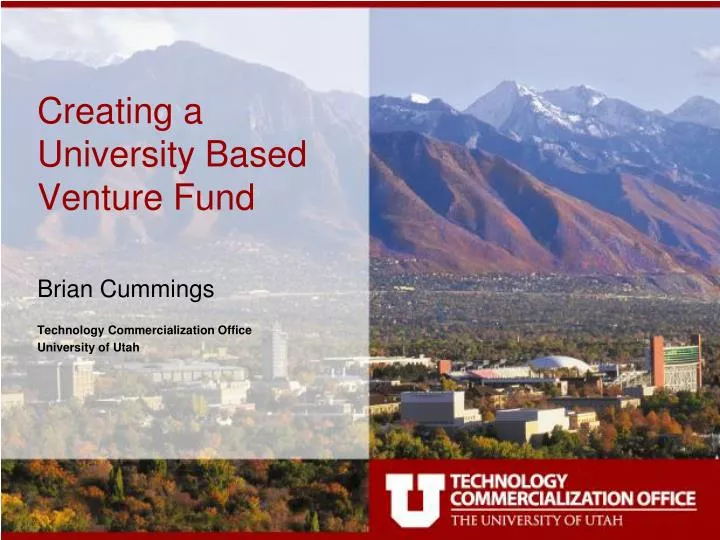 creating a university based venture fund