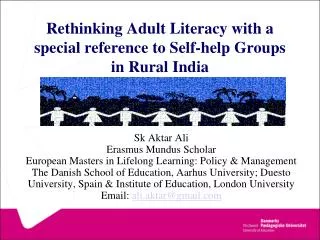 Rethinking Adult Literacy with a special reference to Self-help Groups in Rural India