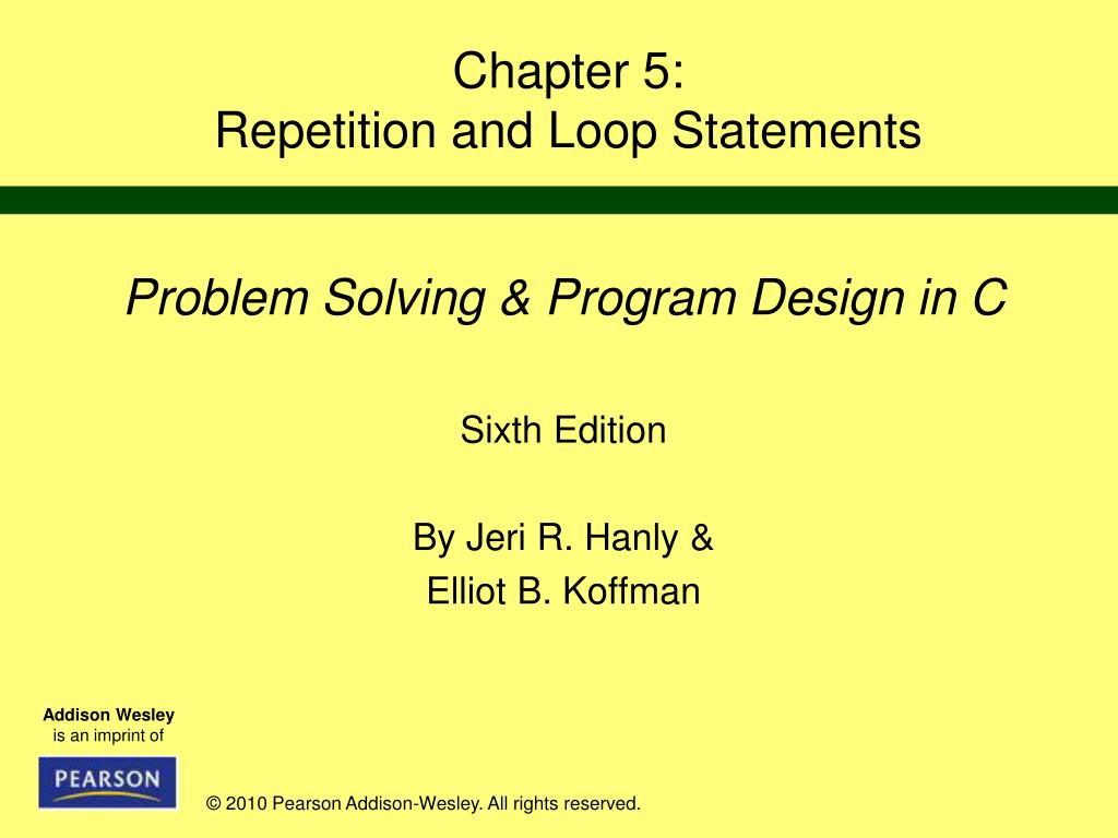 PPT - Chapter 5: Repetition and Loop Statements PowerPoint Presentation ...