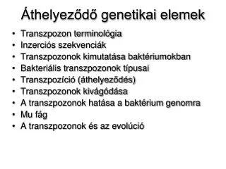 thelyez d genetikai elemek