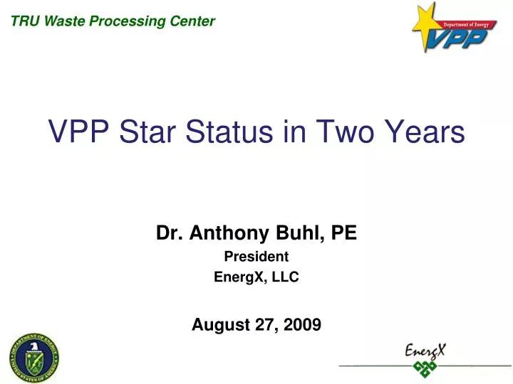 vpp star status in t wo years