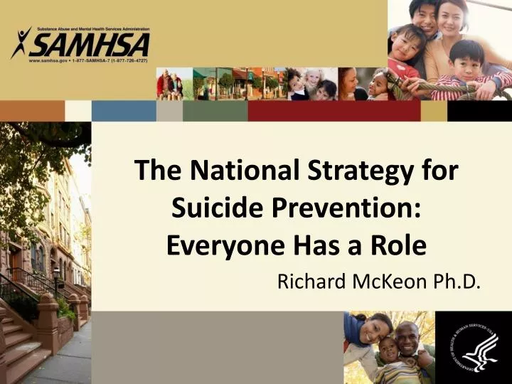 the national strategy for suicide prevention everyone has a role