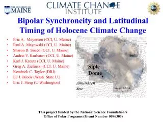 Bipolar Synchroneity and Latitudinal Timing of Holocene Climate Change