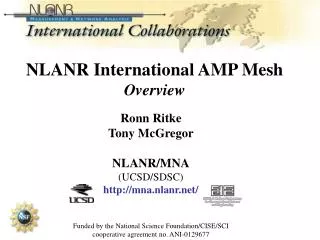 NLANR International AMP Mesh Overview