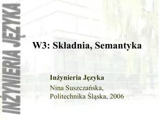 w3 sk adnia semantyka