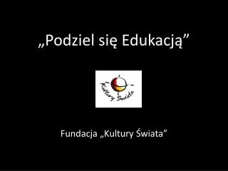 podziel si edukacj