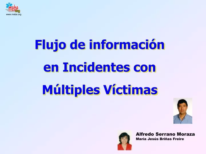 flujo de informaci n en incidentes con m ltiples v ctimas