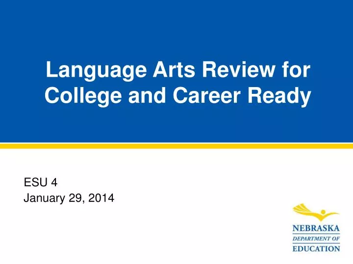 language arts review for college and career ready