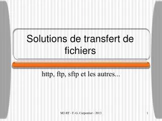 solutions de transfert de fichiers