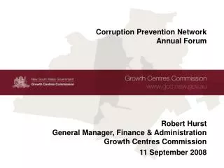 Corruption Prevention Network Annual Forum