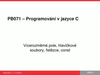 pb 071 programov n v jazyce c
