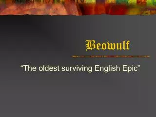 Beowulf