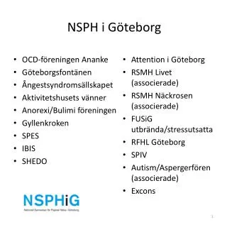NSPH i Göteborg