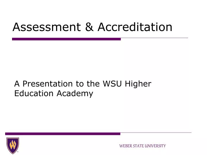 assessment accreditation