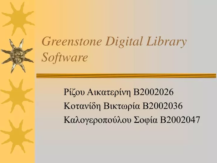 greenstone digital library software