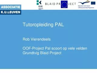 tutoropleiding pal