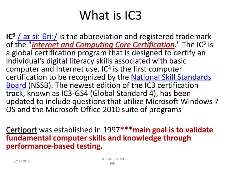 what is ic3