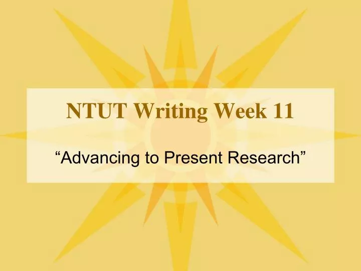 ntut writing week 11