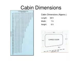 Cabin Dimensions