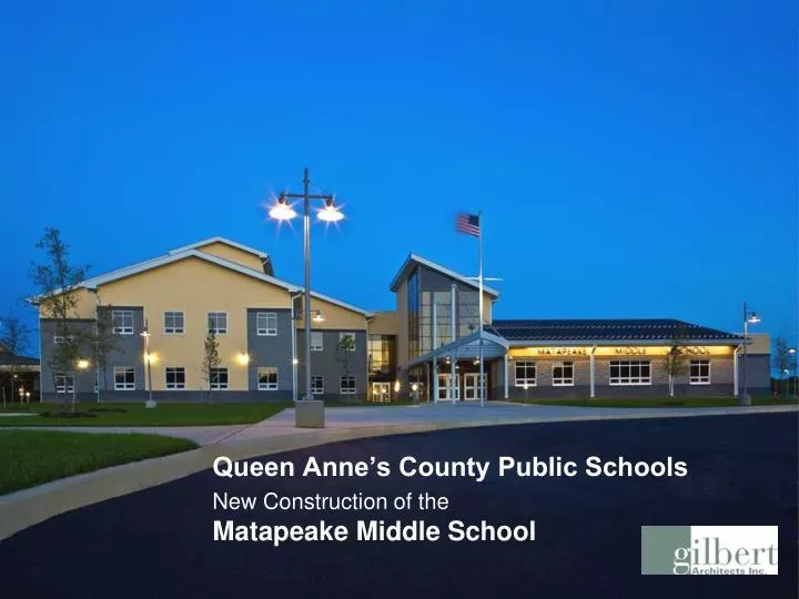 queen anne s county public schools new construction of the matapeake middle school