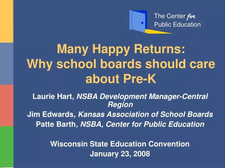 many happy returns why school boards should care about pre k