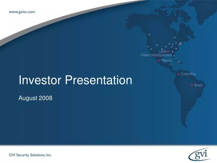 february 2007 investor presentation