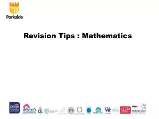 Revision Tips : Mathematics