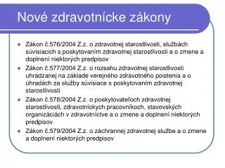 nov zdravotn cke z kony