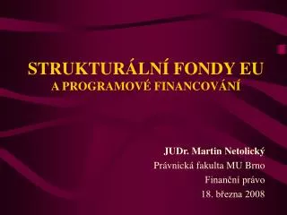 struktur ln fondy eu a programov financov n
