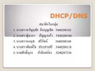 dhcp dns