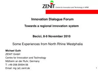 Innovation Dialogue Forum