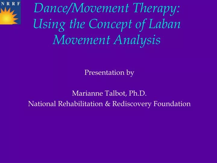 dance movement therapy using the concept of laban movement analysis