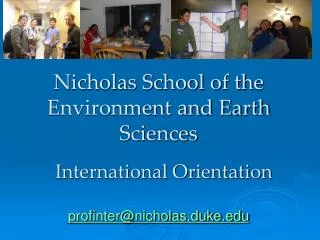 Nicholas School of the Environment and Earth Sciences