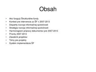 obsah