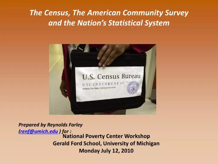the census the american community survey and the nation s statistical system