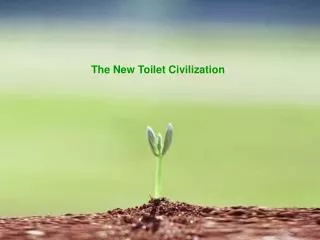 The New Toilet Civilization