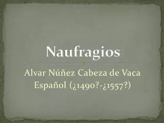 Naufragios