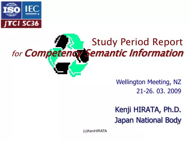 study period report for competency semantic information