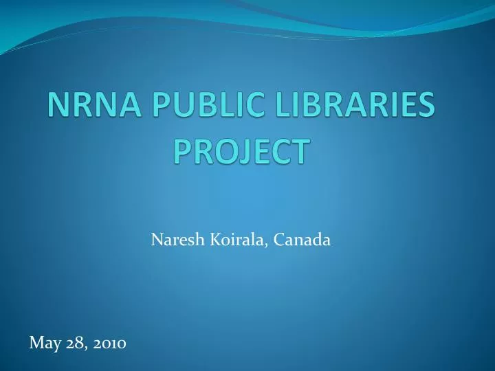 nrna public libraries project