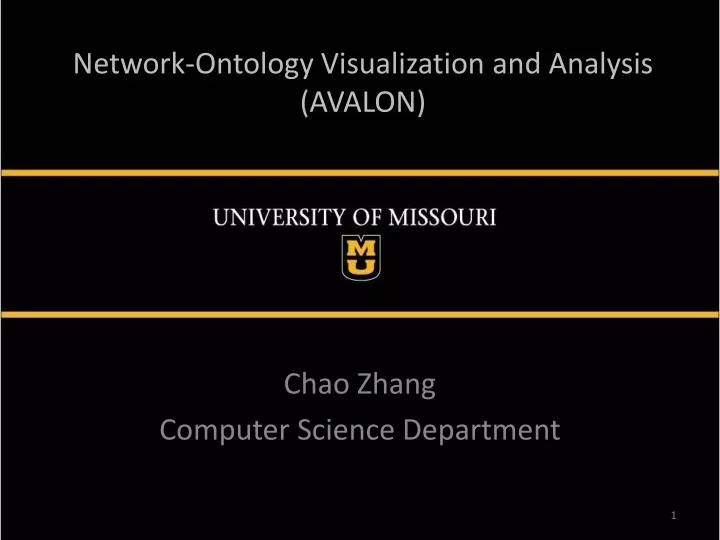 network ontology visualization and analysis avalon