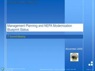 Management Planning and NEPA Modernization Blueprint Status