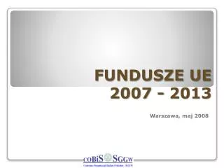 fundusze ue 2007 2013