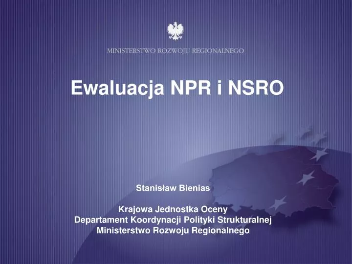 ewaluacja npr i nsro