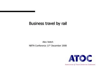 Business travel by rail