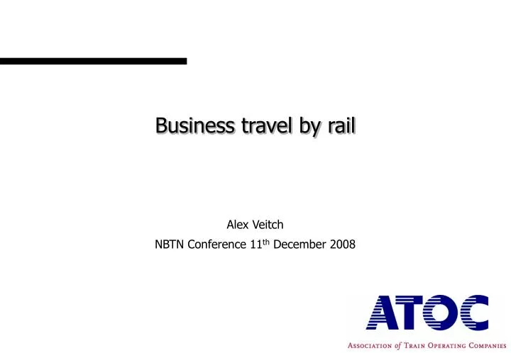 business travel by rail