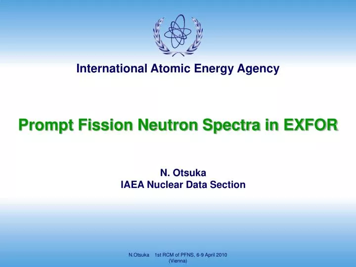 prompt fission neutron spectra in exfor