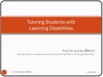 Tutoring Students with Learning Disabilities - slide 1