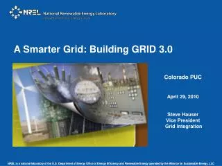 A Smarter Grid: Building GRID 3.0