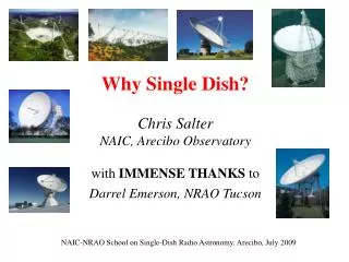 Single Dish. Free space propagation &amp; reflection to bring all signals together in phase
