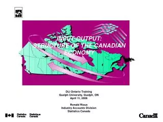 INPUT-OUTPUT: STRUCTURE OF THE CANADIAN ECONOMY